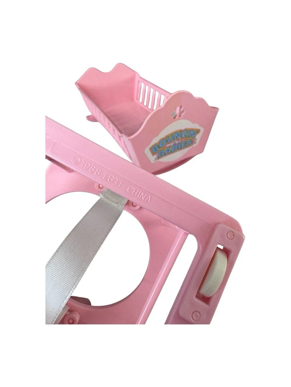 Vintage 1988 Galoob Bouncin’ Babies Twin Nursery Set - 2 Cribs & 2 Walkers